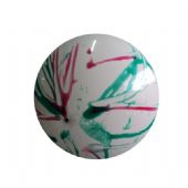 BOLA MARMORIZADA BRANCA