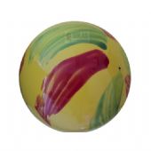 BOLA MARMORIZADA AMARELA PINCELADA
